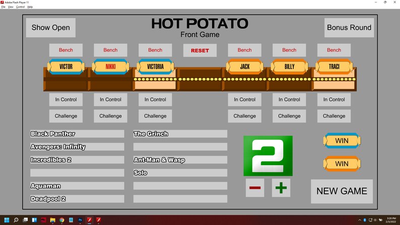 Hot Potato Game Show Software - Etsy