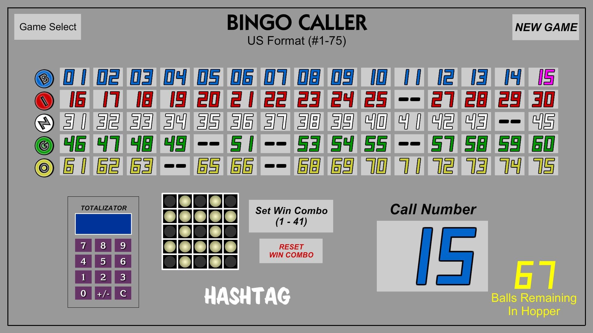 Bingo Plug In Bingo Caller - Bingo Game Software - Etsy