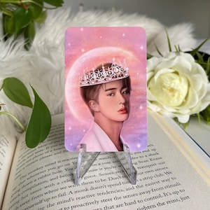 BTS Jin as a Prince Photocard - BTS Jin Fanart Merch Photocard Room Decor for BTS Army and Jin Fans