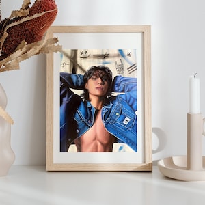 BTS Jungkook Calvin Klein Wand Kunst Druck - BTS Jungkook Fanart Merch Zimmer Wand Dekoration für BTS Army