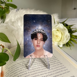 BTS Jimin as a Prince Photocard - BTS Jimin Fanart Merch Photocard Room Decor for BTS Army and Jimin Fans