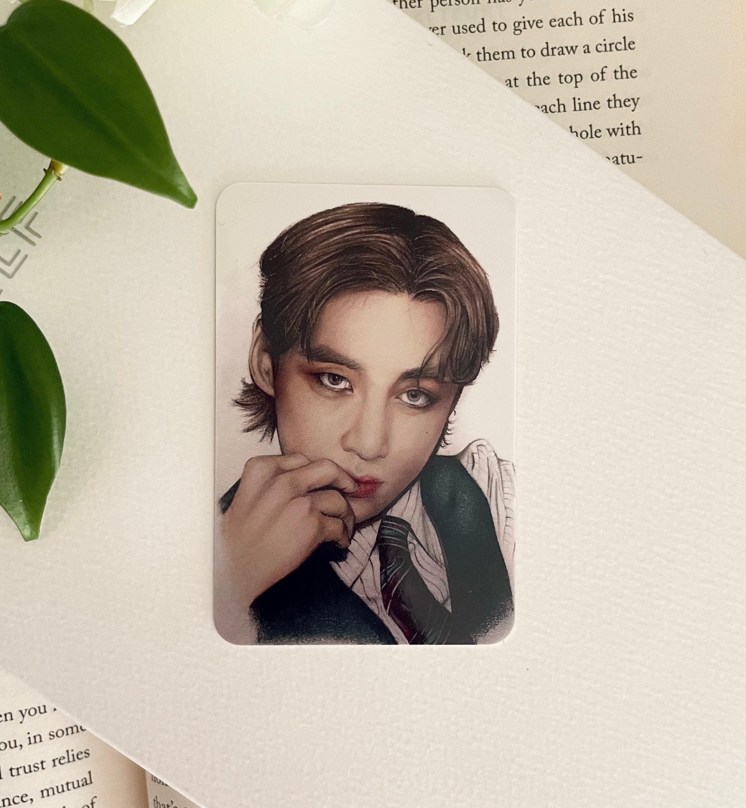 BTS V Dynamite Photocard - BTS V/Taehyung Fanart Merch Photocard Room Decor for BTS Army and Taehyung Fans