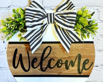 Welcome Wood Sign