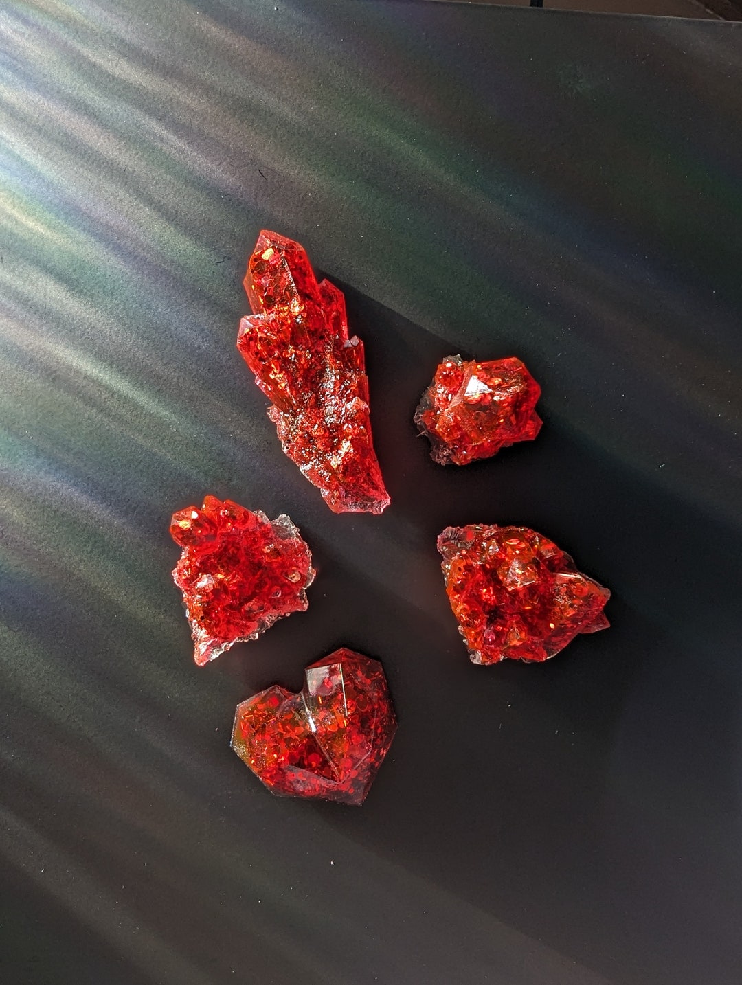 Ruby Falls Magnets Ruby Glitter Magnets: Crystal, Heart & Succulent Fridge Decor - Etsy