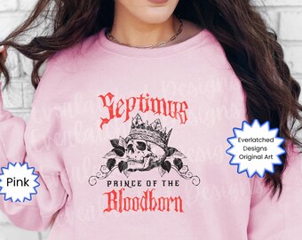 Officially Licensed Septimus Sweatshirt Carissa Broadbent Crowns of Nyaxia Sweatshirt Bloodborn sweatshirt