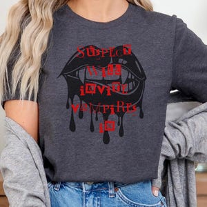 Vampire shirt unhinged shirt vampires shirt fangs gothic clothes summerween Dracula summerween shirt macabre halloween shirt fangs feral shi