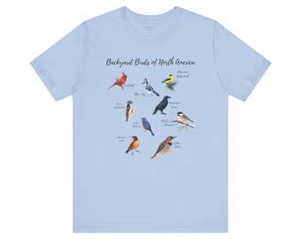 Backyard Bird shirt Birder Shirt Bird Nerd Cardinal Bluebird Crow Shirt Gold Finch Woodpecker Shirt