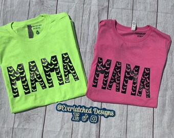 Custom Halloween Shirt, Halloween Mama Shirt, Bat shirt, Mama shirt, Halloween Shirt, Aunt Shitt, Personalized Shirt