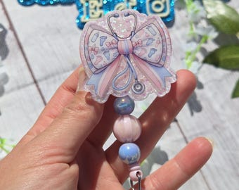 Mother Baby Nurse Badge reel Nursing badge reel postpartum nurse baby NICU nurse labor and delivery pediatric nurse ID holder badge buddy