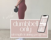 4-Week Beginner Workout Program for Women | Dumbbells and Bands (PDF & Digital)