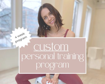 Custom Workout Program | Personal Training Workout Routine for Women | At Home or Gym Workout - Strength Training/Exercise & Nutrition Plan