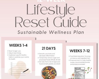 12-Week Lifestyle Reset Guide: Simple Nutritional Habit Changes & Sustainable Wellness Plan | 2025 New Years Resolution