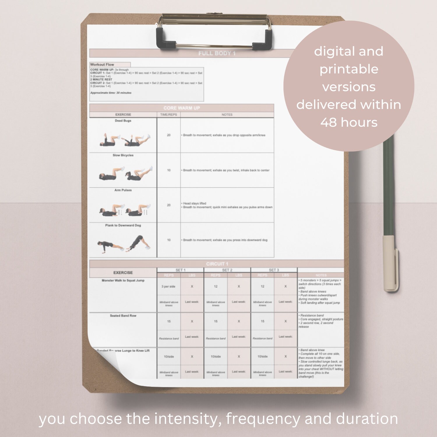 Custom Workout Program | Personal Training Workout Routine for Women ...
