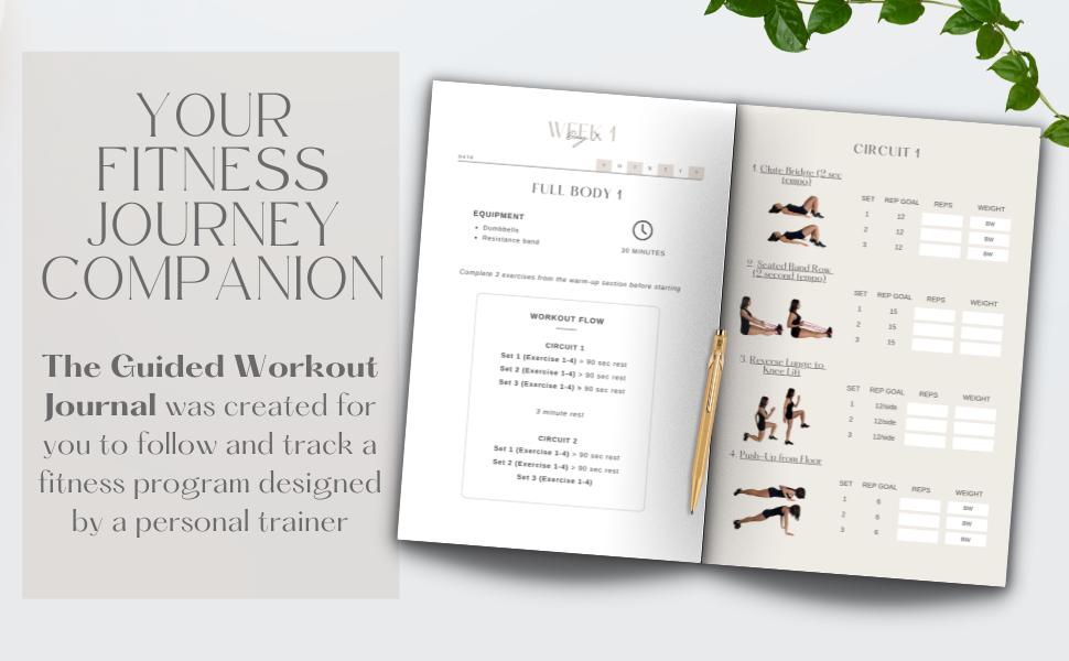 Strength & Tone Workout Journal, Beginner 6-week Program - Etsy