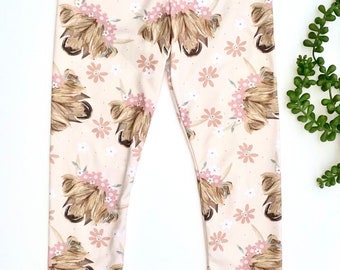 Highland Cow Leggings