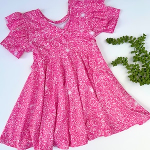 Pink Faux Sparkle Dress * NOT Actual Glitter *