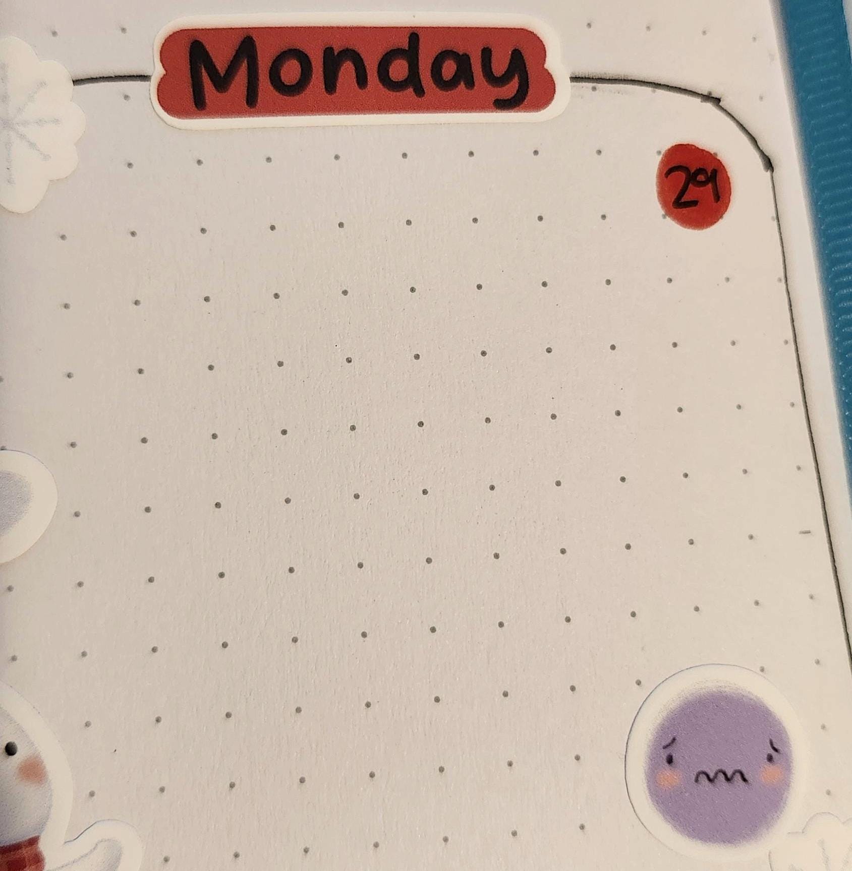 Mood Tracker, Emoji Sticker Sheet, Functional Stickers for Journal or ...