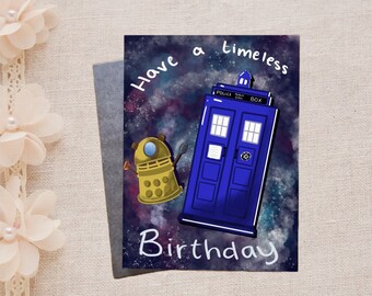 DOCTOR WHO Birthday Card - Etsy