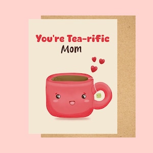 Carte de voeux personnalisée |  Vous aimez le thé| Amateur de thé| Merci/Anniversaire/Fête des Mères/Cadeau| Pour maman, elle, amie, eux