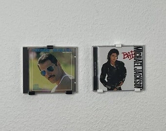 CD shelf adhesive | Wall mount CD case without drilling | Album display | Album wall mount | Minimalistic | CD Wall