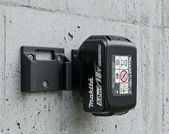 Makita Battery Wall Mount | 14.4V & 18V | BL1830 BL1850 BL1860 | Workshop Organizer | Wall-Mounted Battery Holder | Van Organizer