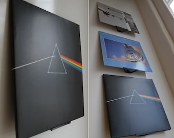 Estante para discos de vinilo | Paneles de encofrado para montaje en pared | Visualización del álbum | Estante de registro | Soporte de pared para álbum