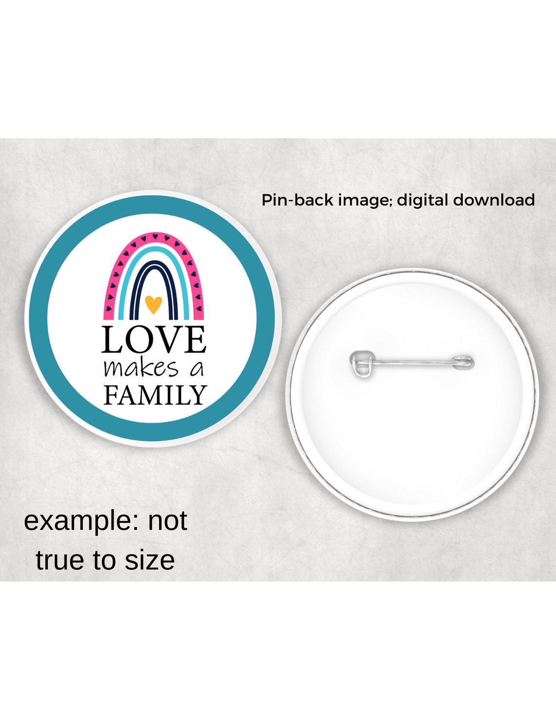 Adoption Button Adoption Button Images 2.25 Inch Circles Circle Images - Etsy