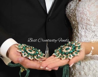 Stunning modern henna wrap Afghan wedding (sold individually) -many colors available