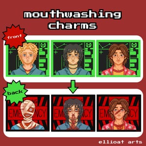 Mouthwashing Curly Anya Daisuke Swansea Jimmy Acrylic Charm