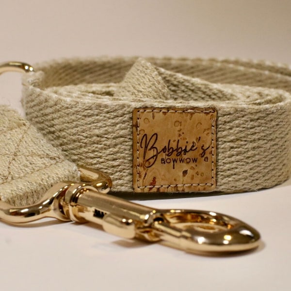 Hemp leash natural