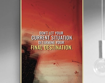 Inspirational Canvas Painting: Motivational Modern Wall Art