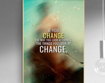 CHANGE The Way You Look At The Things INSPIRATIONAL Canvas Painting || Motivating Modern Wall Art || MOTIVATION