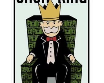 Cash is King Monopoly Canvas Painting || Motivating Modern Wall Art || MOTIVATION