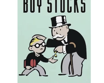 Buy Stocks Not Candies Monopoly Canvas Painting || Motivating Modern Wall Art || MOTIVATION