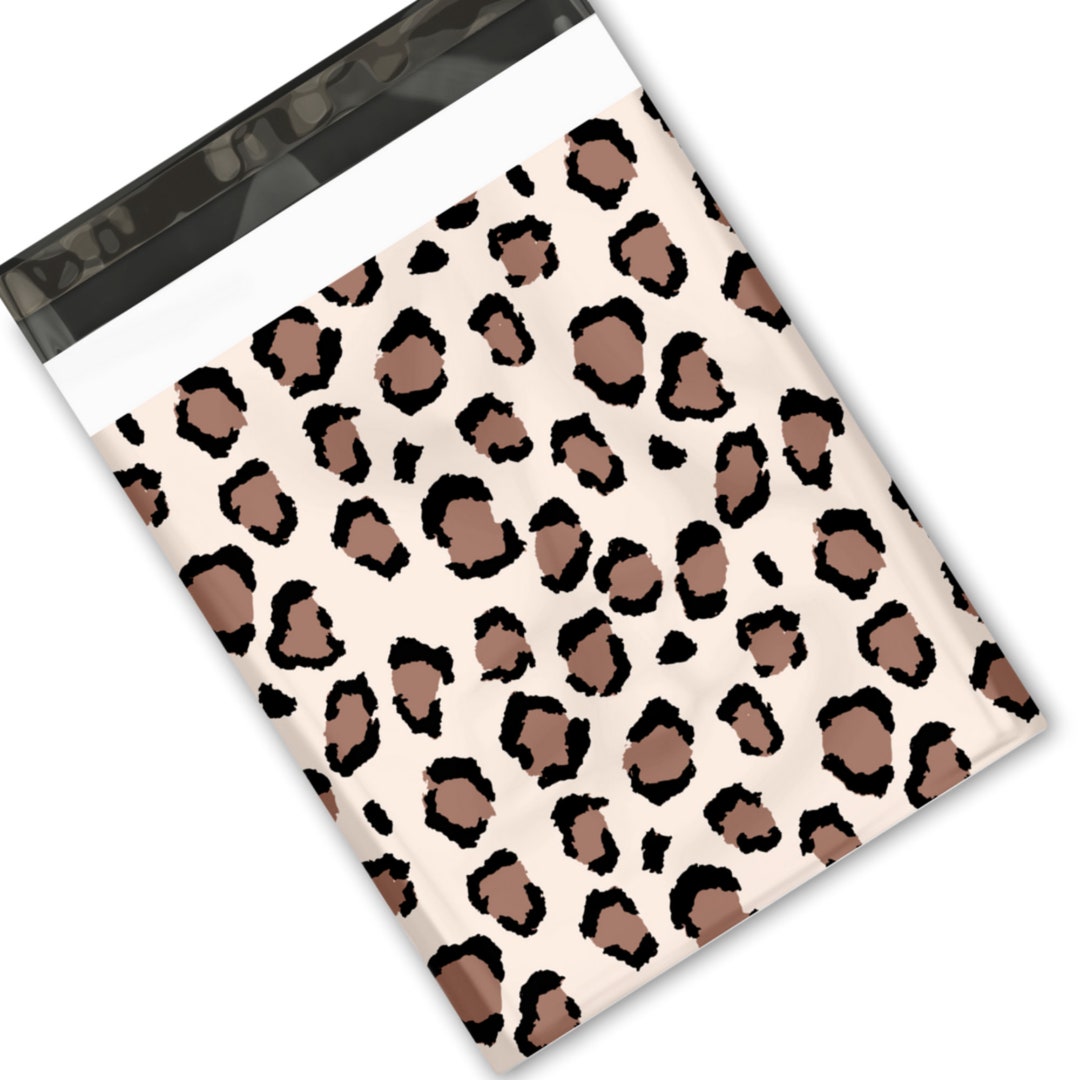 10x13 Leopard 20 Qty Poly Mailer Wrapping Shipping Bag Animal Print