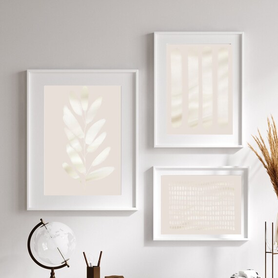 Pearl Wall Art Wall Art Set Mid Century Modern Prints Etsy