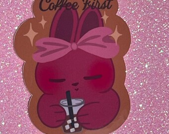 Coffee First Sticker