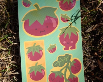 Tomato Bunchlings On a Vine Sticker Sheet