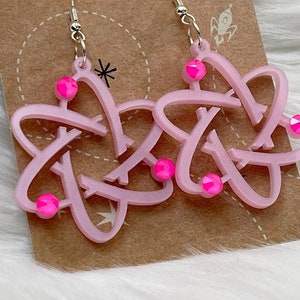 Up and Atom Earrings/Science Earrings/Acrylic Earrings/Laser Cut earrings