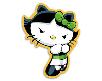 Hello Buttercup - vinyl sticker, laptop sticker,  water bottle sticker, waterproof stickers, weatherproof sticker