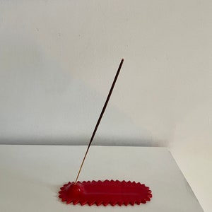 Red Spiky Incense Holder image 2