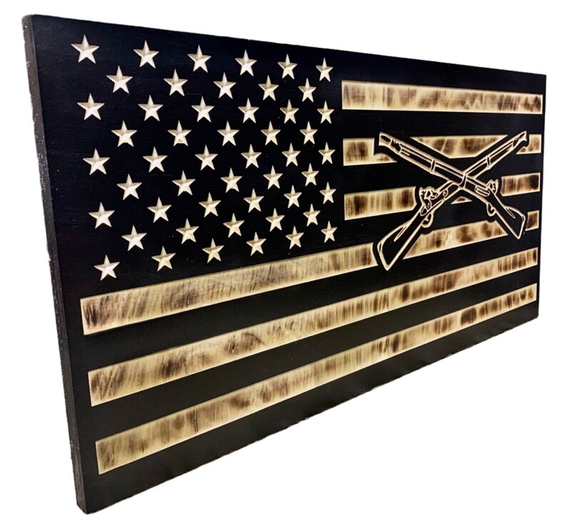 US Infantry Flag | American Flag | Grunt | 11B | Cross Rifles - Etsy