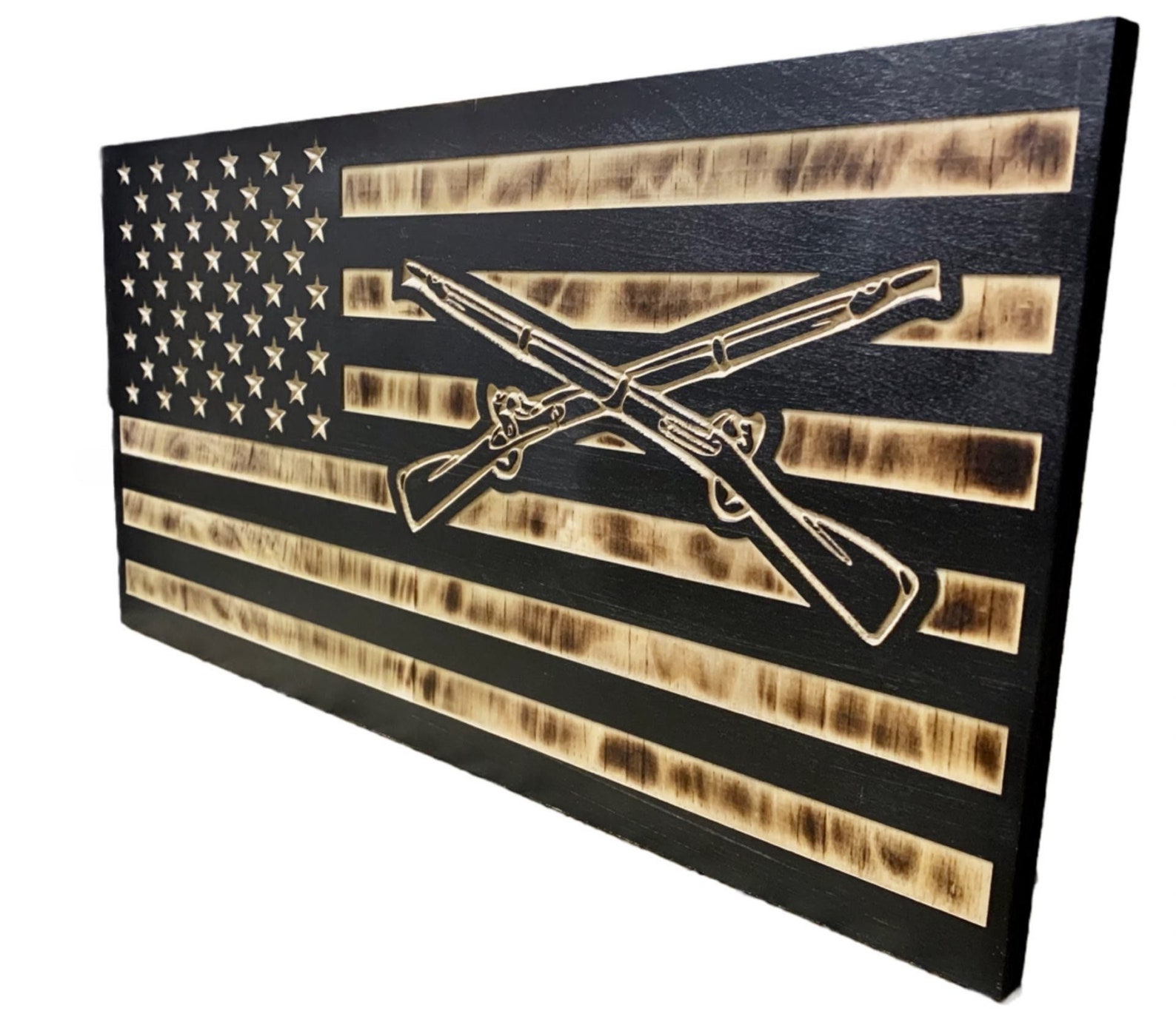 US Infantry Flag | American Flag | Grunt | 11B | Cross Rifles - Etsy