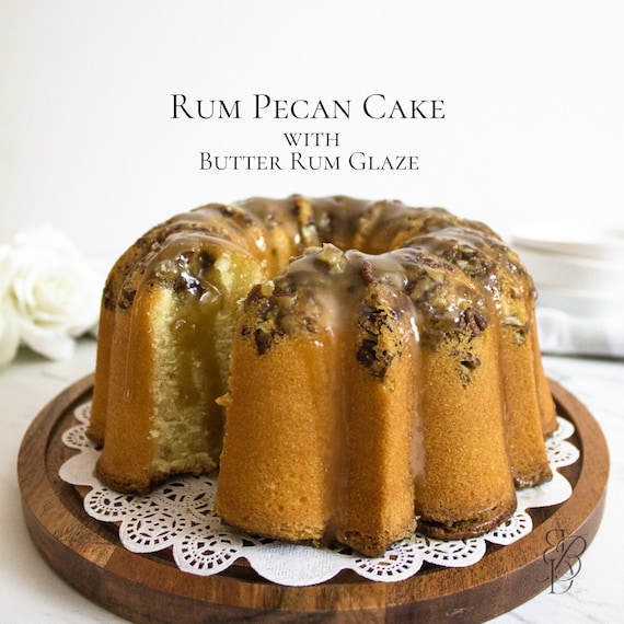 Buy Rum Pecan Bundt Cake Recipe: Butter Rum Glaze (PDF Download
