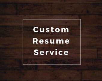 Custom Resume Template By Request