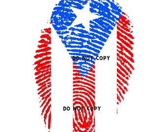 Puerto Rico print ready to press sublimation/DTF heat transfer for shirts and etc