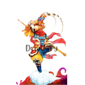 Wukong monkey king sublimation png digital download