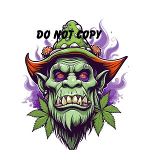 Marijuana orc sublimation png digital download