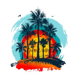 Paradise sublimation png digital download