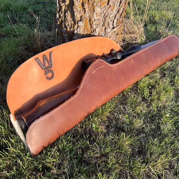 Leather Rifle Scabbard Etsy